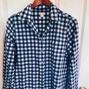 J. Crew Gingham Button Down Shirt